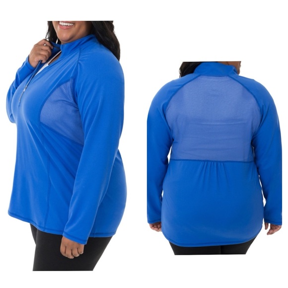 Fruit of the Loom Jackets & Blazers - FRUIT OF THE LOOM ACTIVE MESH SEMI-FITTED ZIP RUNNING TOP NWT - 1X